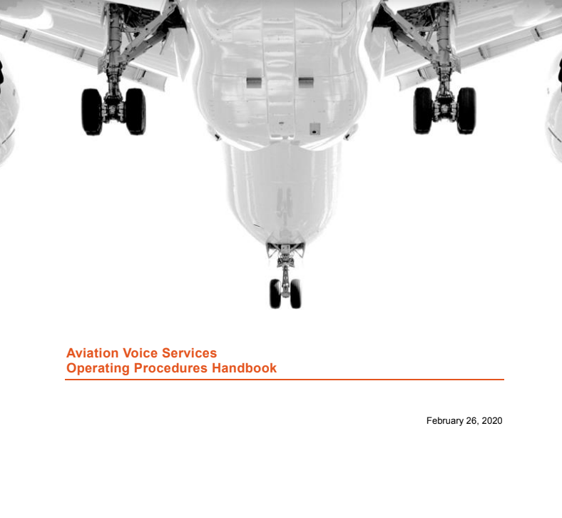Aviation Voice Services Operating Procedures Handbook